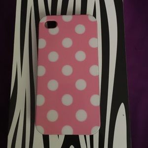 iPhone 4/4s Pink polka dot case