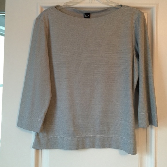 Pinstripe boat neck top—price drop!!!