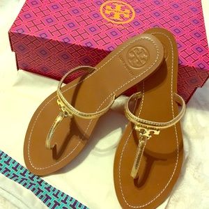 Tory Burch T Logo Flat Thong Sandal