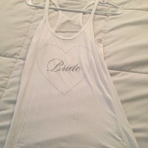Bride tank top