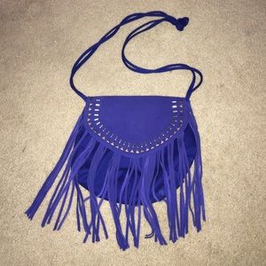 Crossbody , fringed bag