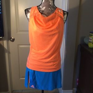 Adidas adizero tennis tank and skort.