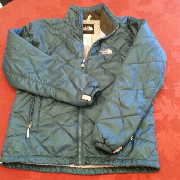 North Face women's large light weight teal jacket