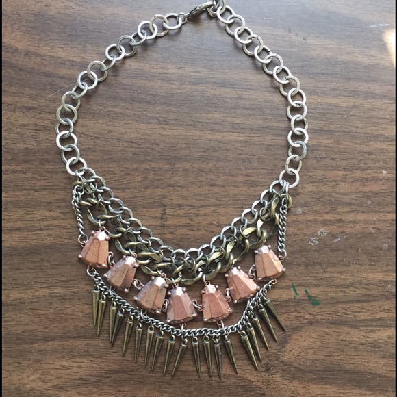 Chunky Chain & Spike Necklace