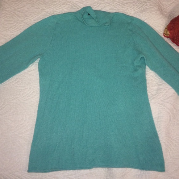 Teal cashmere sweater