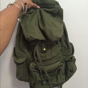 army green backpack