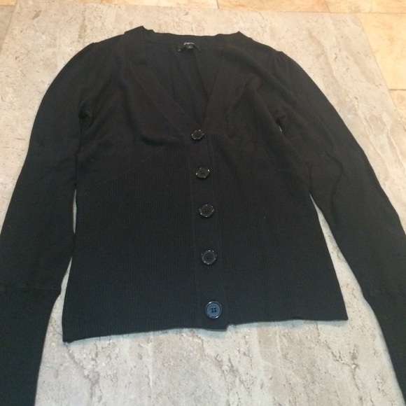 Black button down cardigan