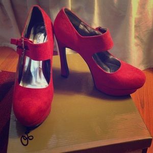 Red Mary Jane Heels.