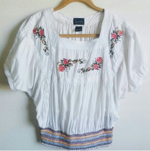 Vintage Inspired Peasant Top