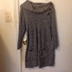 A sweater dress
