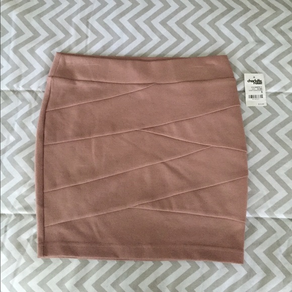 Light pink mini skirt