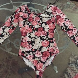 Forever 21 floral body suit