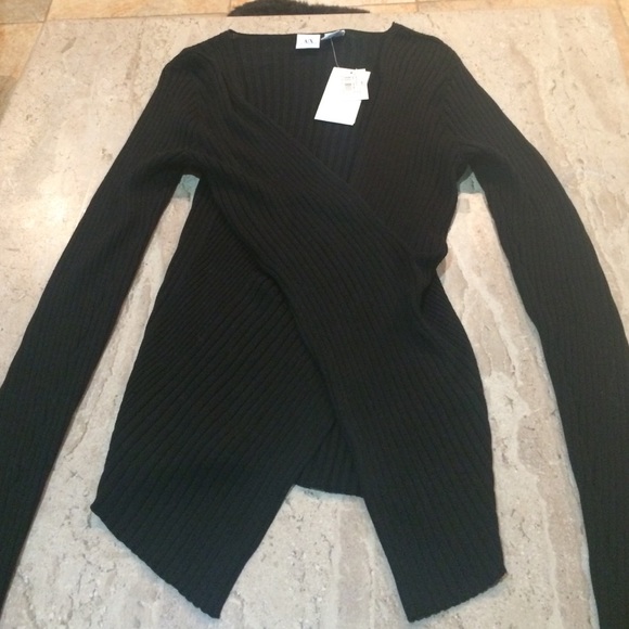 Black long sleeve top
