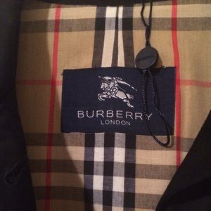 Burberry Black Raincoat Sz 12