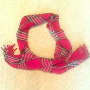 Red flannel scarf