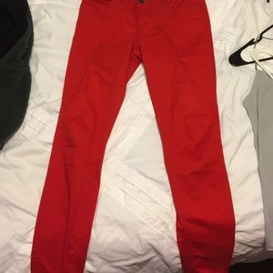 Red jeans