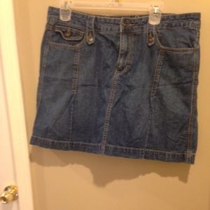 A jean skirt