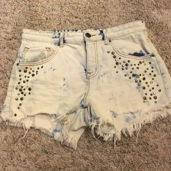 Denim cutoffs