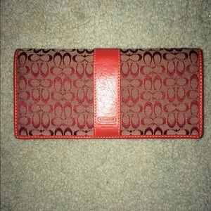 Red Coach Wallet