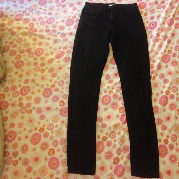 High Waisted straight leg jeans
