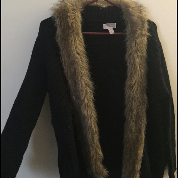 Faux Fur Cardigan