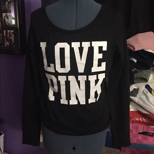 Black Victoria's Secret sweatshirt
