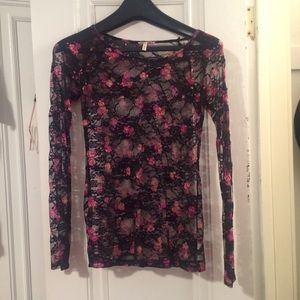 Long sleeve floral top