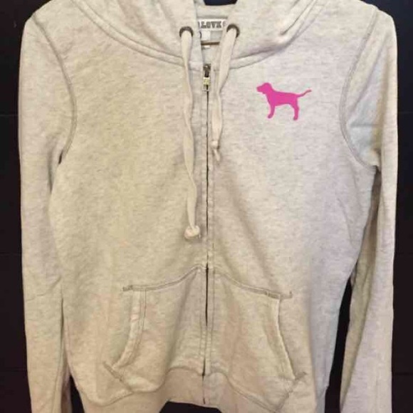 PINK full zip hoodie