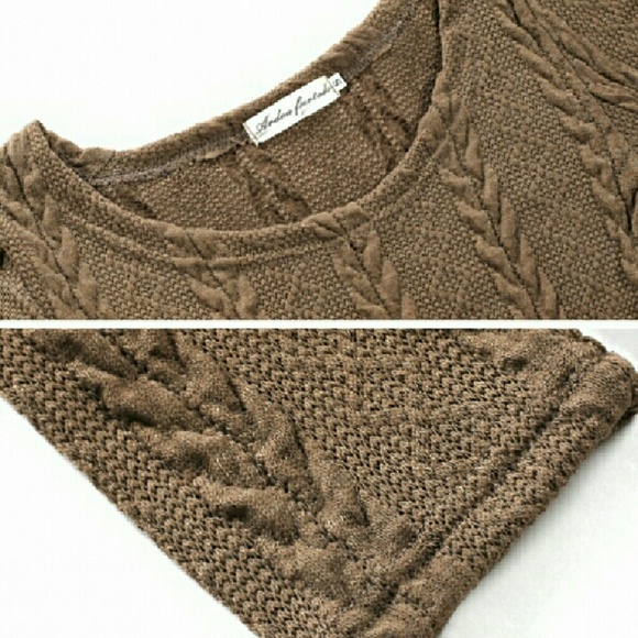 O neck long sleeve knitting dress solid dress - Picture 2 of 3