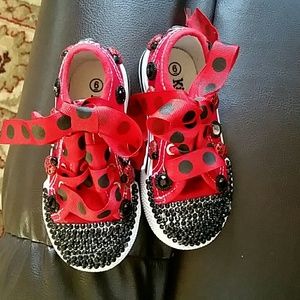 Custom made bling sneakers