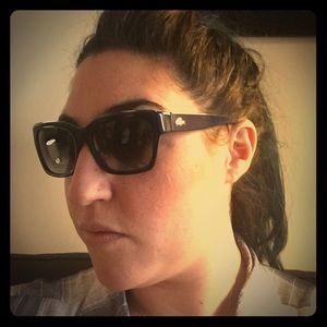 Blue Lacoste sunglasses