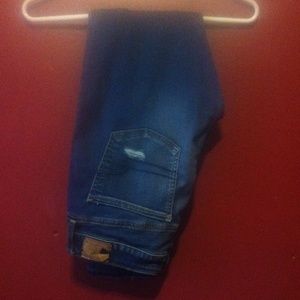 Destressed American eagle aeo jeggings