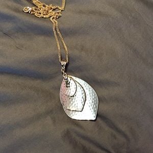 Beautiful golden leaf necklace