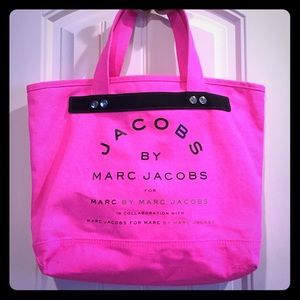 Marc by Marc Jacobs pink zippered tote