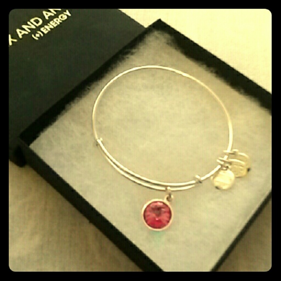 Alex & Ani Pink Tourmaline Bracelet