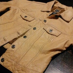 GAP Tan Leather Jacket