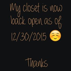 🔵🔵Closet is now Open 🔵🔵