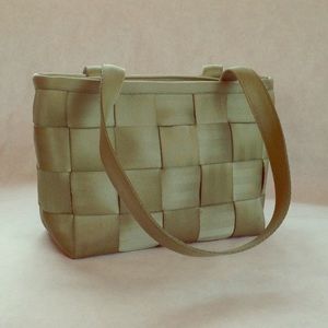 Harveys celery green seatbelt purse