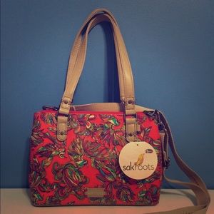 NWT Sakroots Purse Bag Orange Neon Colorful