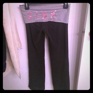 Vs pink boot cut yoga pants
