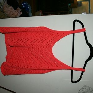 Orange knit tank top from Abercrombie & Fitch