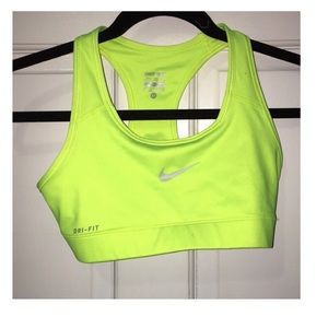 Nike Neon Yellow Sports Bra
