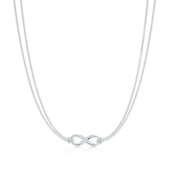 Sterling silver Tiffany infinity necklace