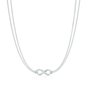 Sterling silver Tiffany infinity necklace