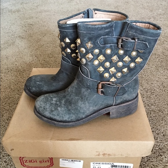 New With Box Zigi Girl Genuine Leather Boot Size 8