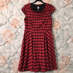 Houndstooth Skater Dress
