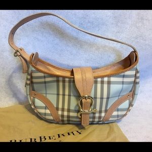 Authentic Burberry blue purse