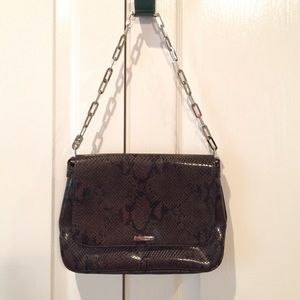 Snake skin print shoulder/clutch purse Nine West