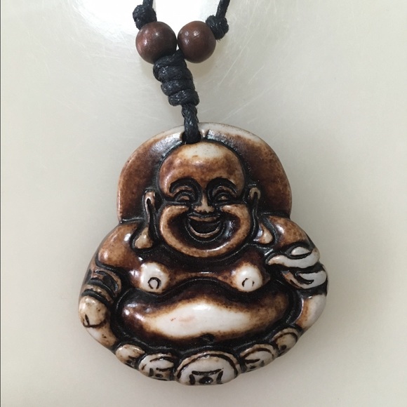 Buddha ivory necklace