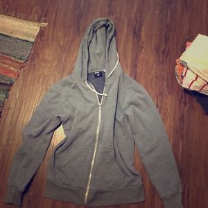 BDG Gray Zip Up Hoodie